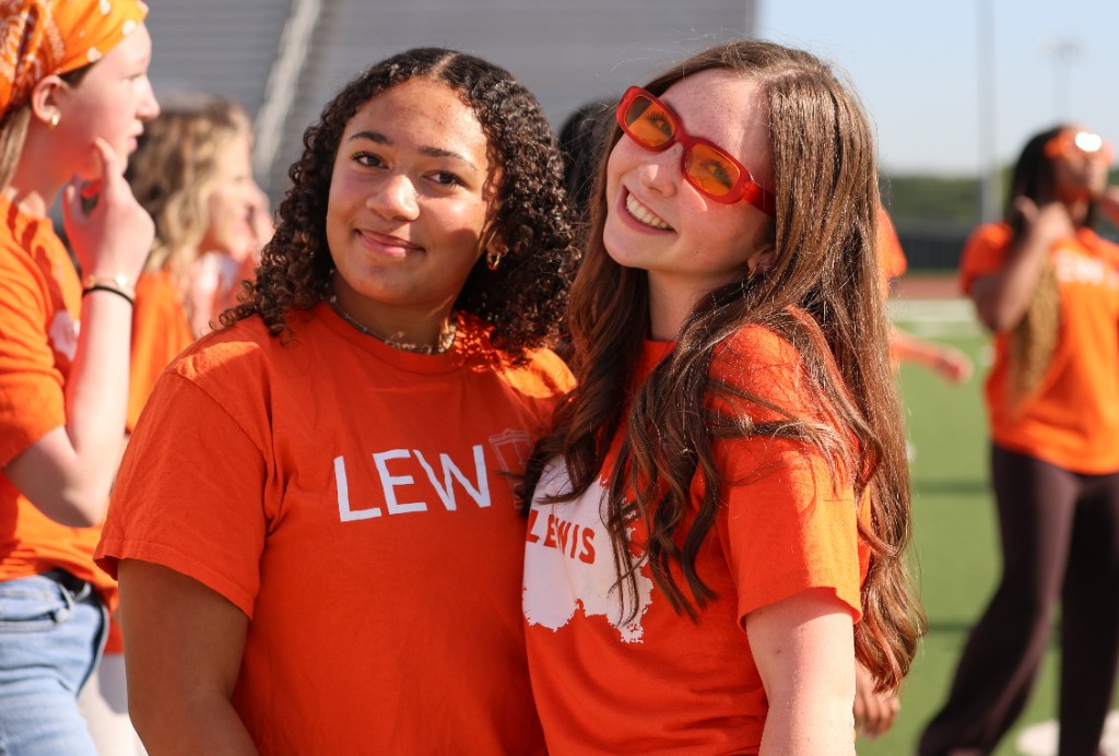 Middle schoolers celebrating at House Olympics